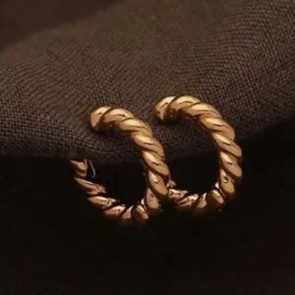 NEW 14K?Gold Plated Chunky Gold Hoop Earrings for Women - Picture 3 of 3